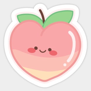 Kawaii Cute Peach Sticker